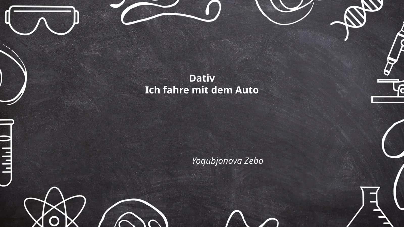 Präpositionen mit Dativ