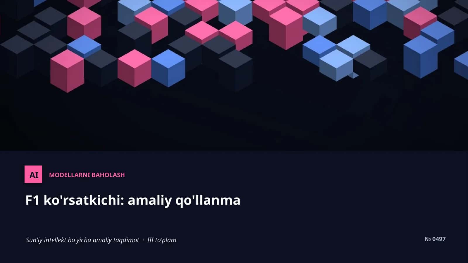 MODELLARNI BAHOLASH