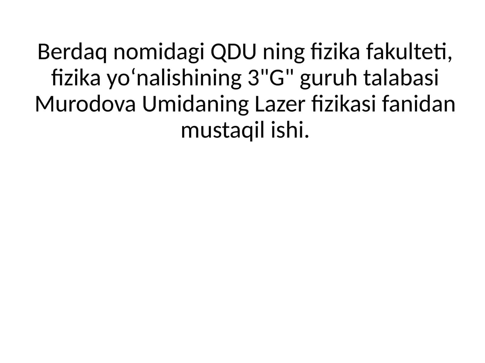 Yarimoʻtkazgichlilazerlar