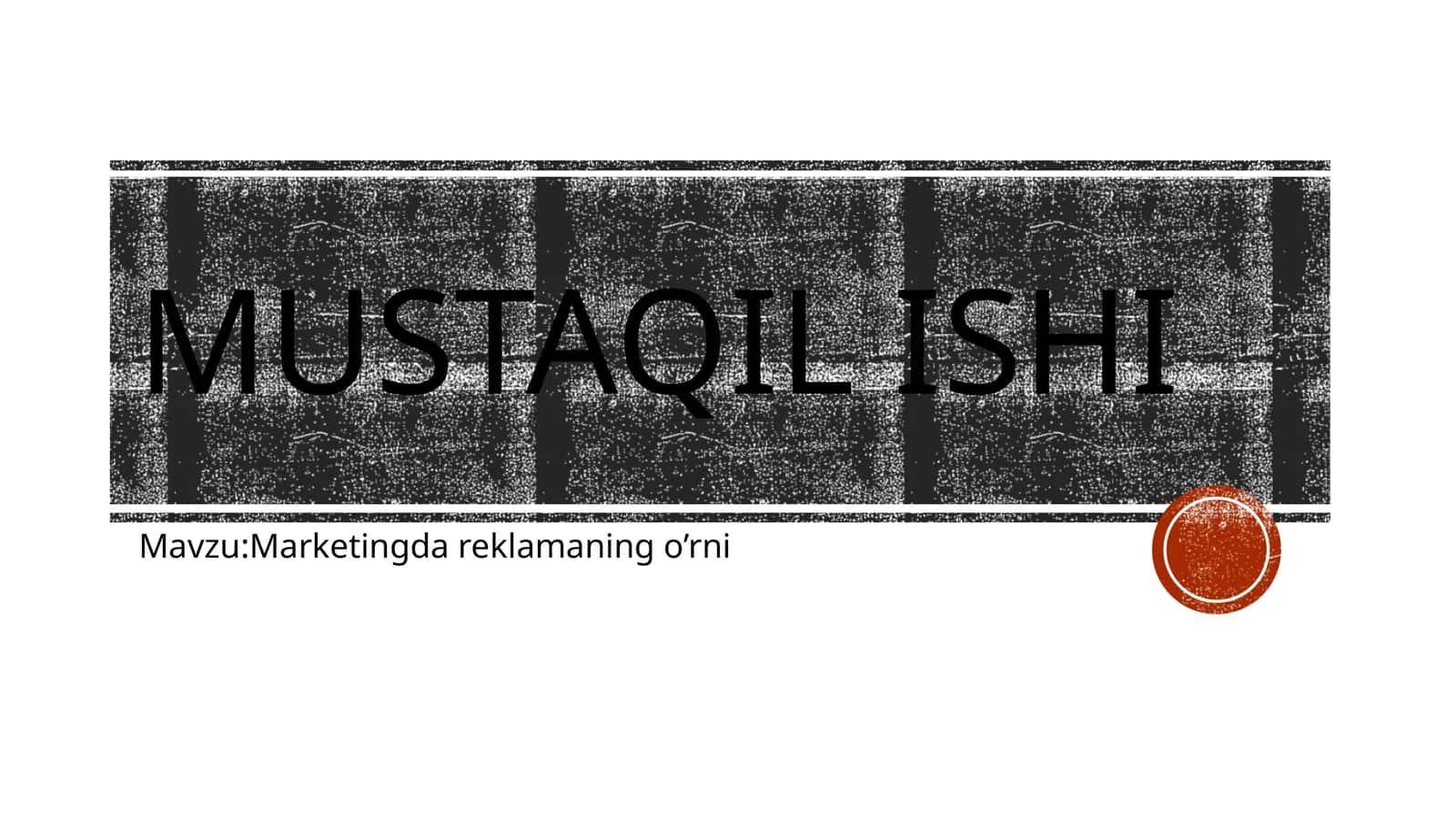 Reklamaning o’rni Marketingda