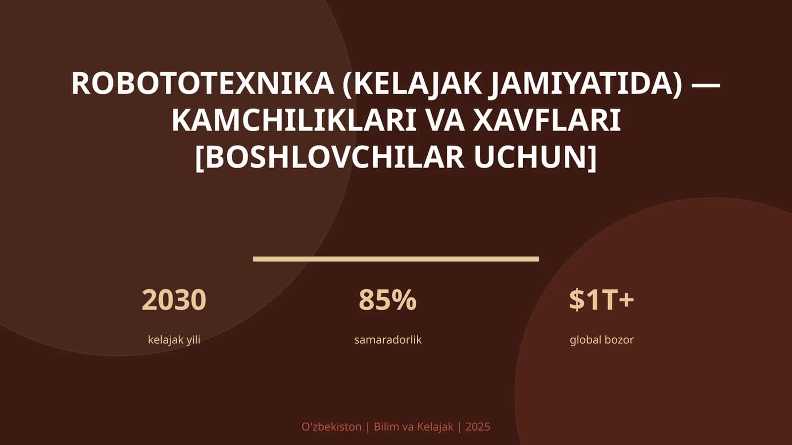 ROBOTOTEXNIKA (KELAJAK JAMIYATIDA) — KAMCHILIKLARI VA XAVFLARI [BOSHLOVCHILAR UCHUN]