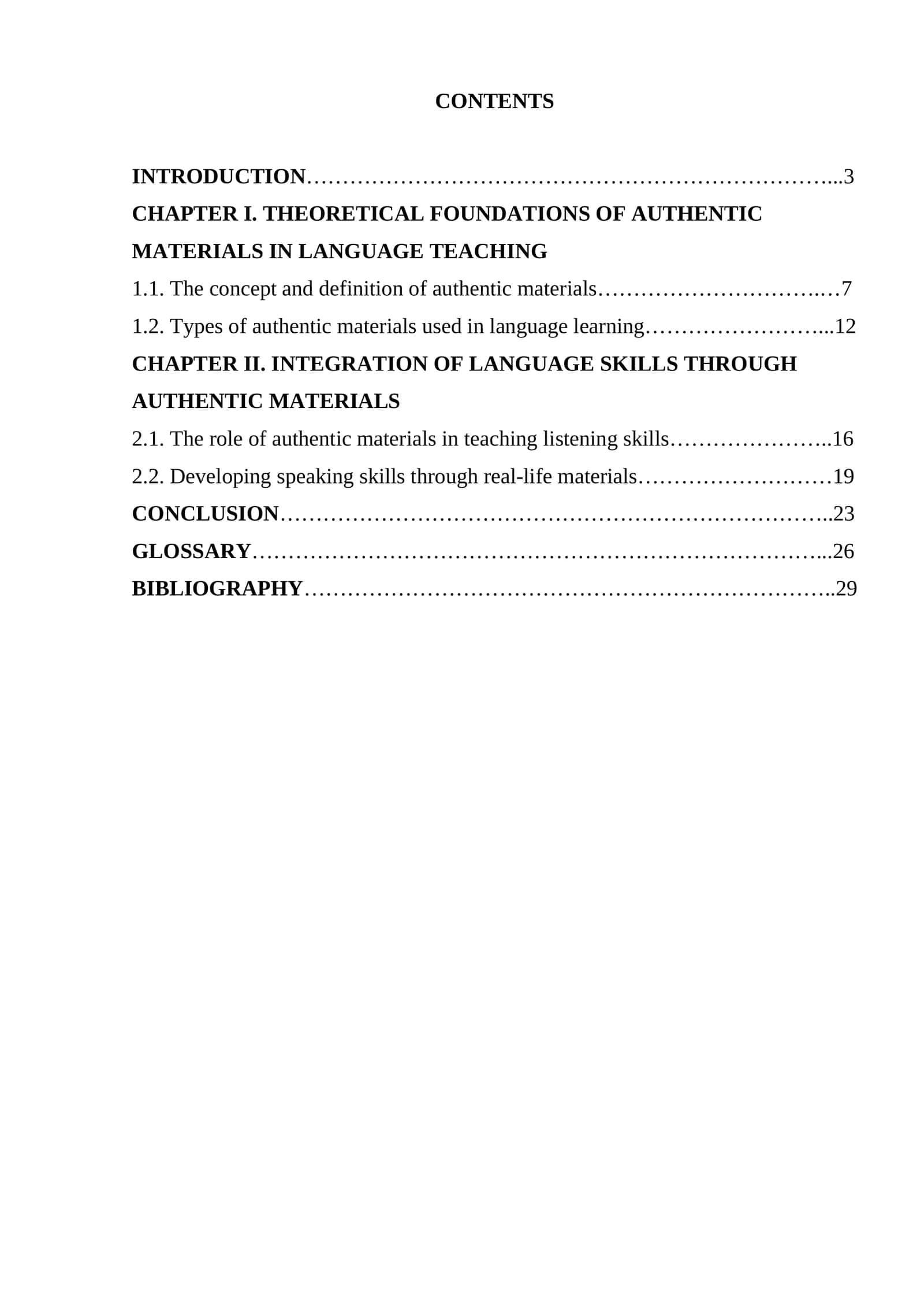 The Role of Authentic Materials in the Integration of Language Skills