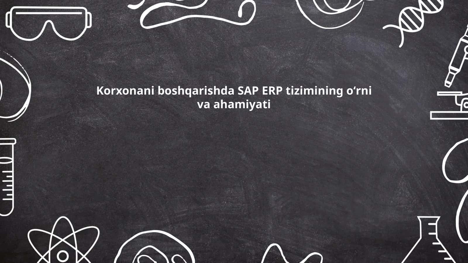 SAP ERP tizimi