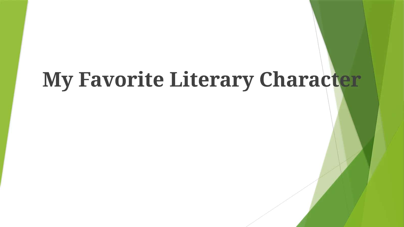 Literary Characters