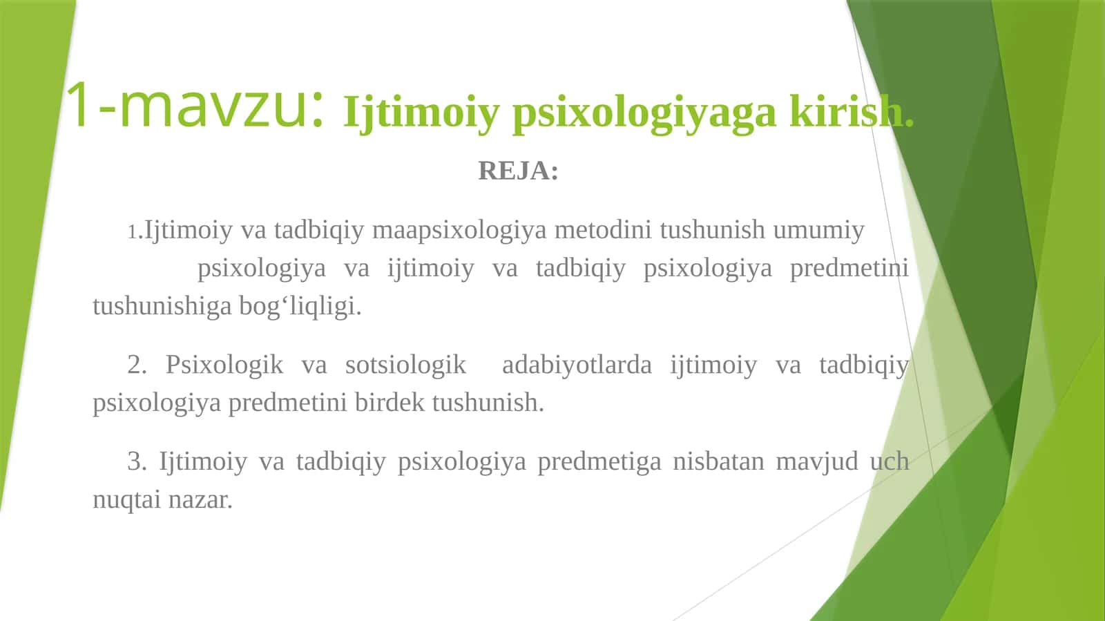 Ijtimoiy psixologiyaga kirish