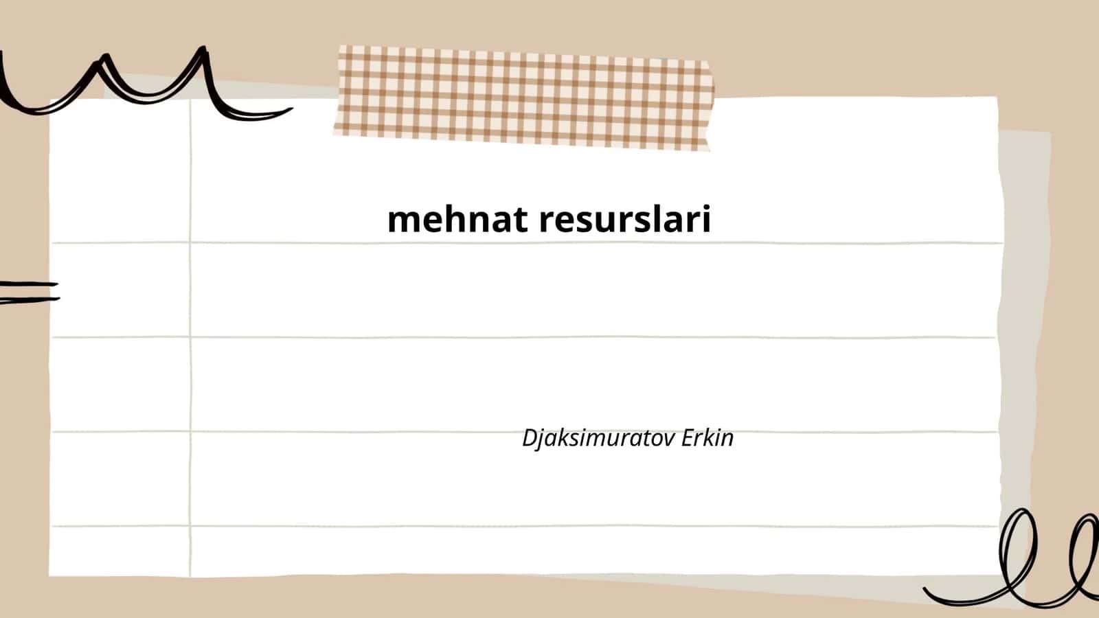 Mehnat resurslari