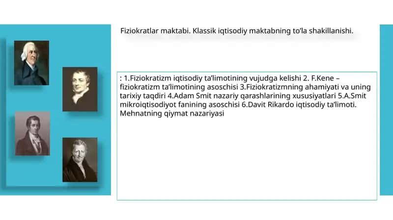 Fiziokratlar Maktabi