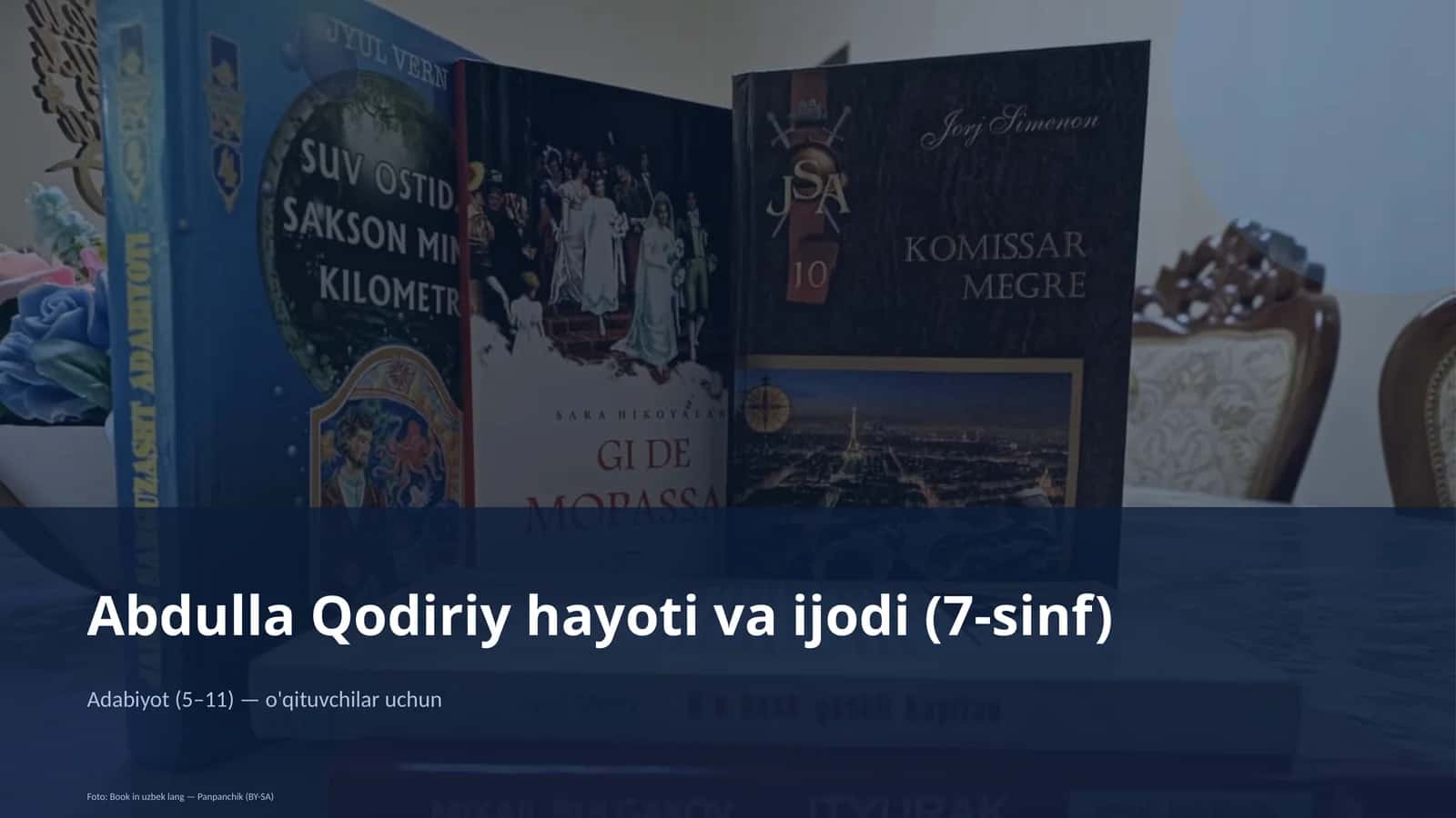 Abdulla Qodiriy hayoti va ijodi (7-sinf)