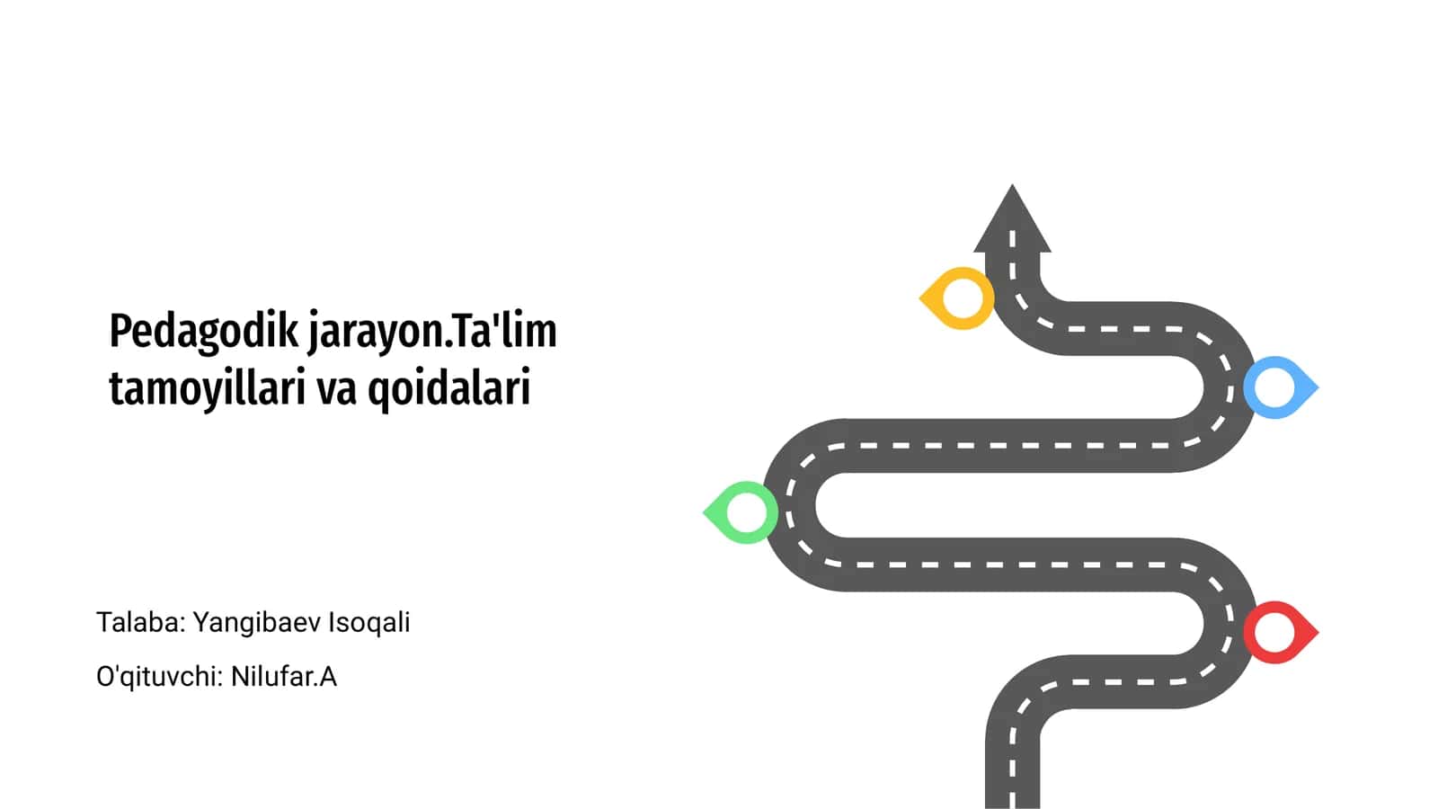 Pedagodik jarayon.Ta'lim tamoyillari va qoidalari