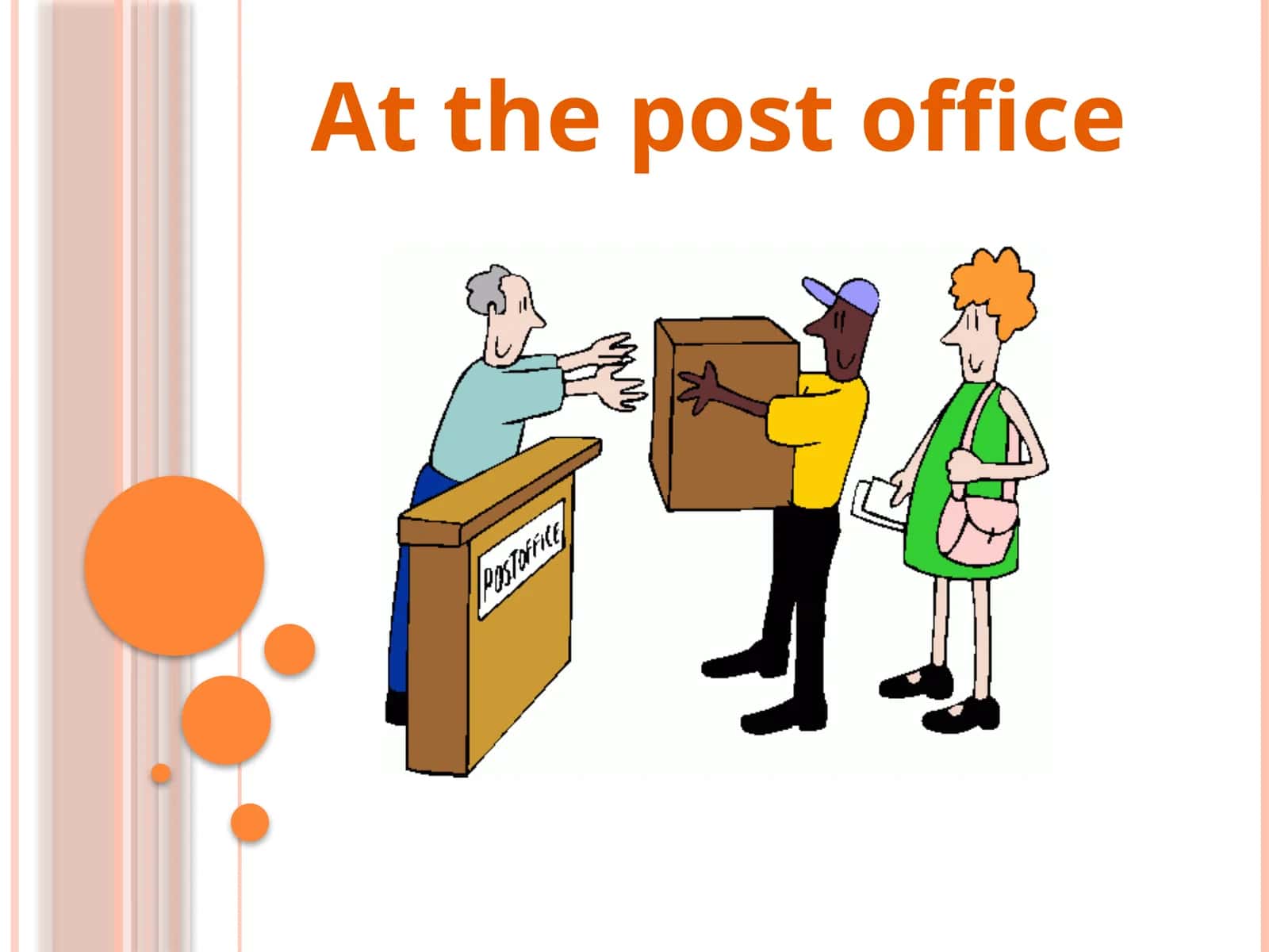 At the post office