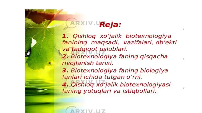 qishloq xoʻjaligi biotexnologiyasi
