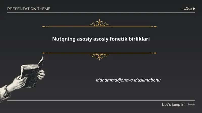 Nutqning asosiy asosiy fonetik birliklari