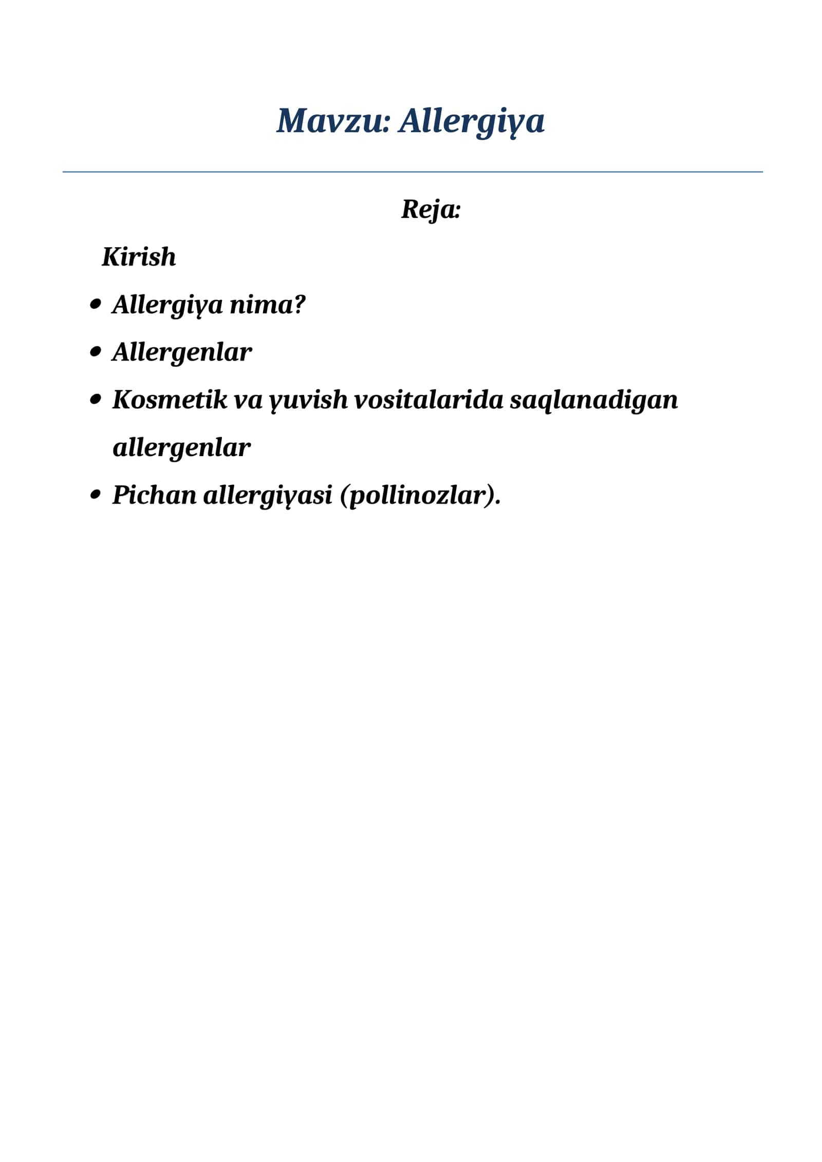 Allergiya