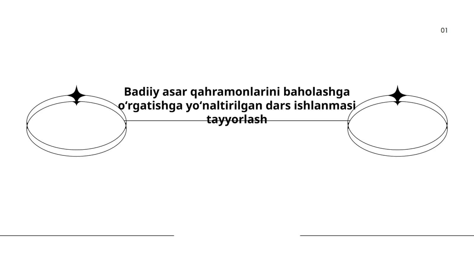 Badiiy asar qahramonlarini baholashga oʻrgatishga yoʻnaltirilgan dars ishlanmasi