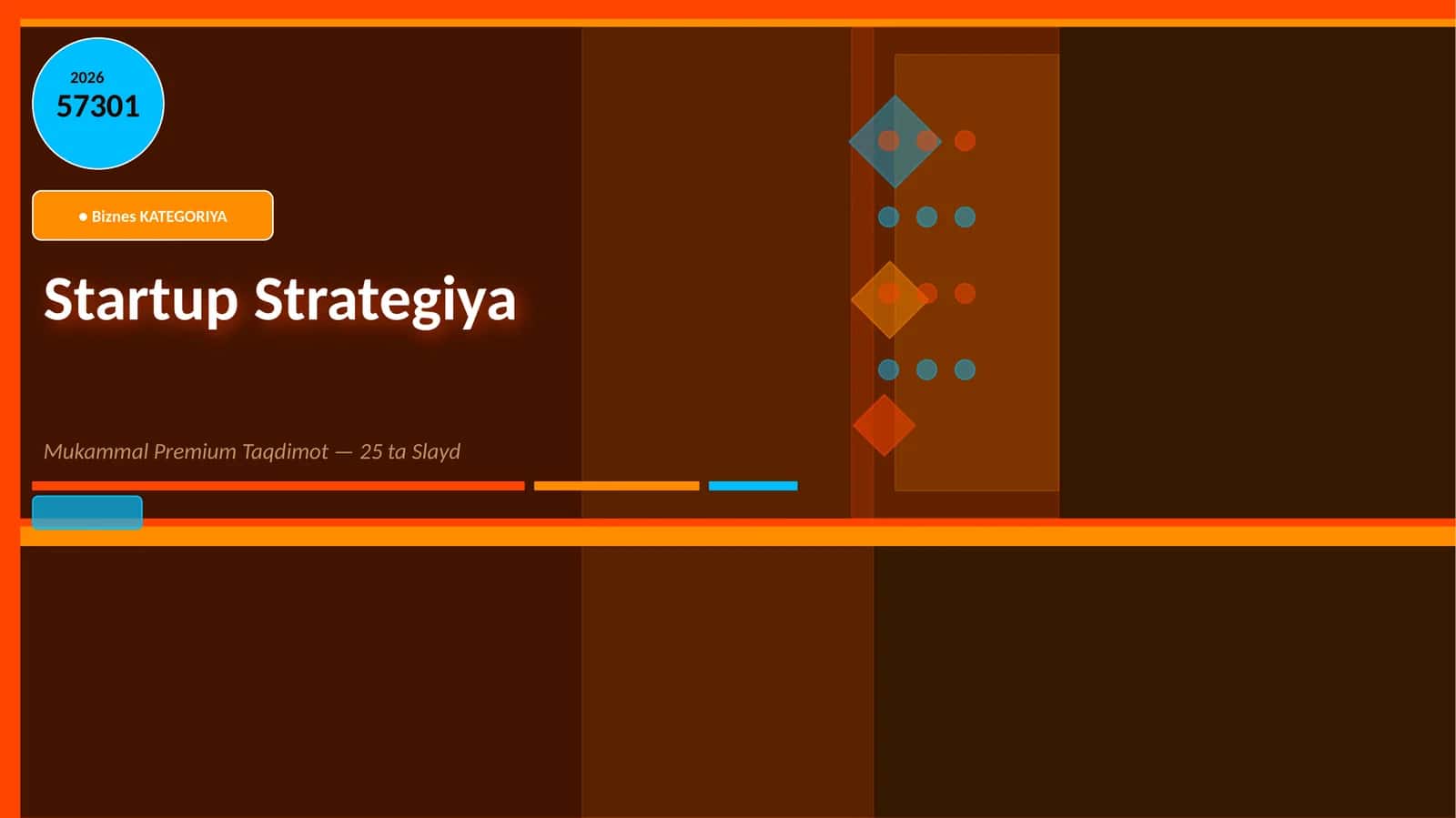 Startup Strategiya Mukammal Premium Taqdimot