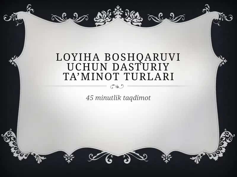 Loyiha boshqaruvi dasturlari