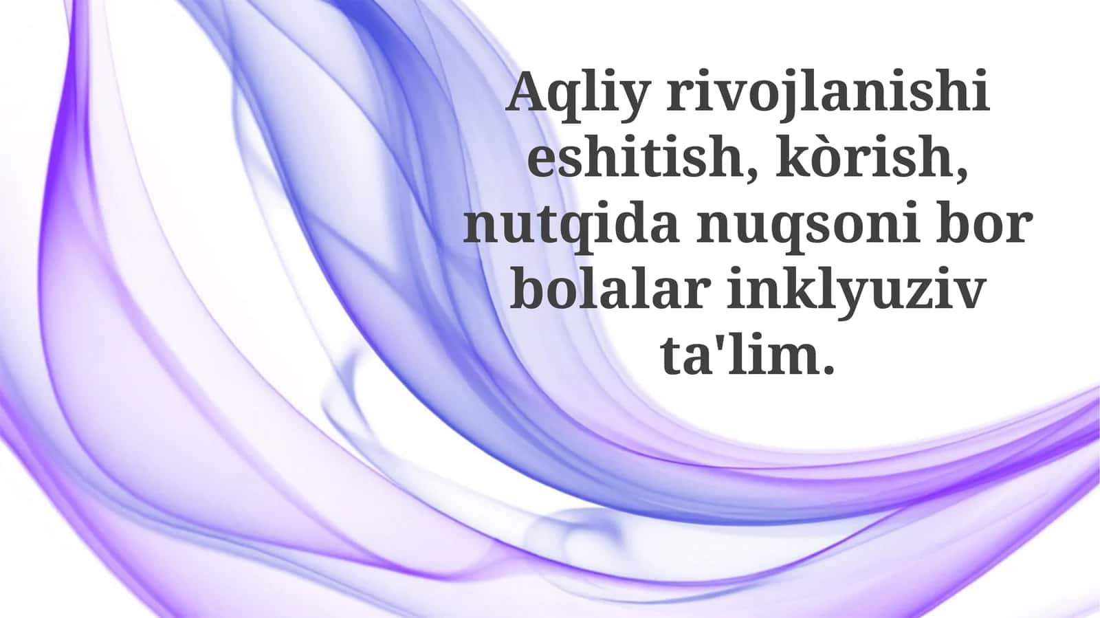 Inklyuziv Ta'limni Tushunish