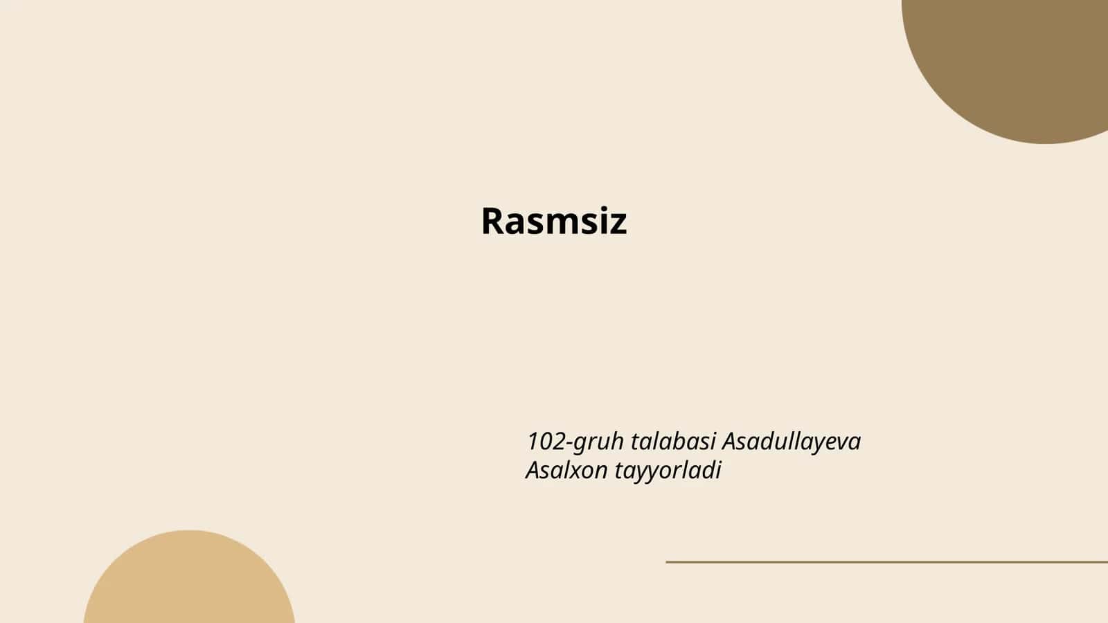 Rasmsiz hikoya va qissa yozish usullari