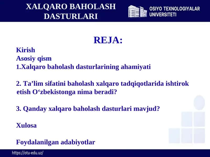 Xalqaro baholash dasturlari