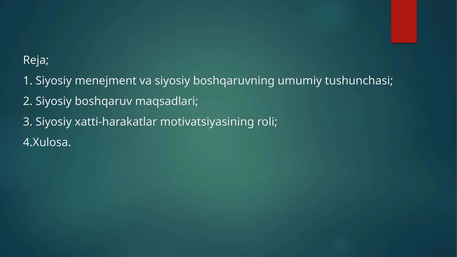 Siyosiy menejment va siyosiy boshqaruv