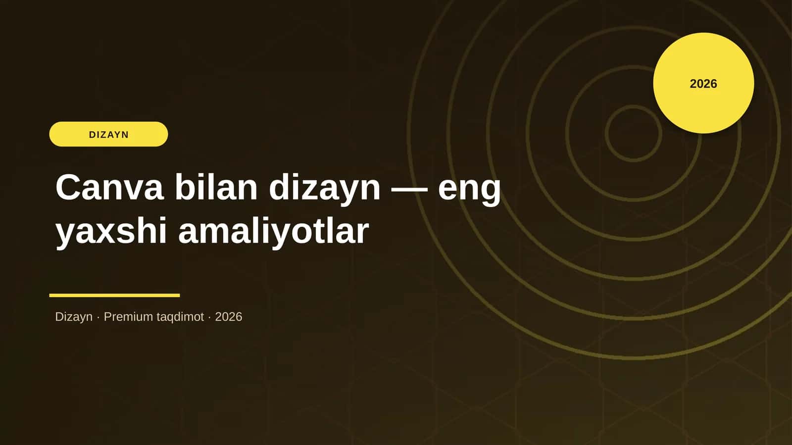 Canva bilan dizayn — eng yaxshi amaliyotlar