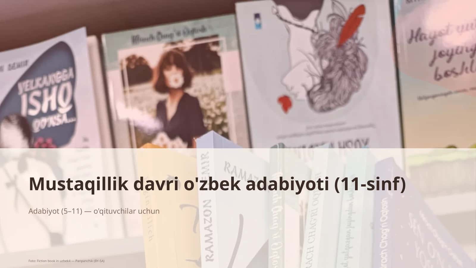 Mustaqillik davri o'zbek adabiyoti (11-sinf)