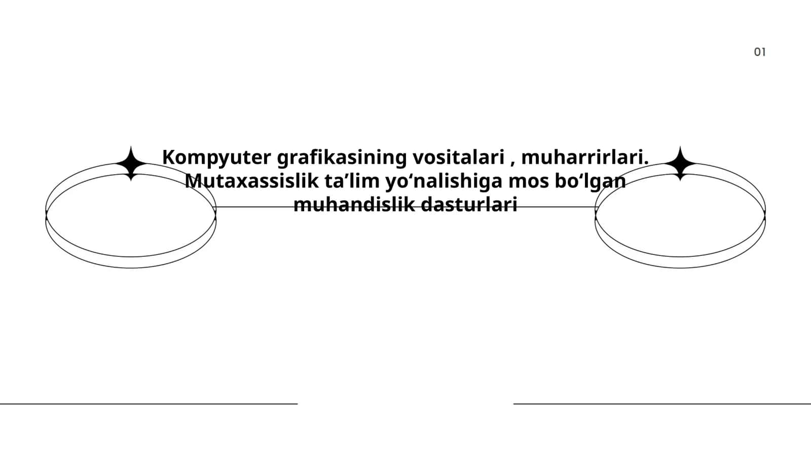 Kompyuter grafikasining vositalari, muharrirlari. Mutaxassislik taʼlim yoʻnalishiga mos boʻlgan muhandislik dasturlari