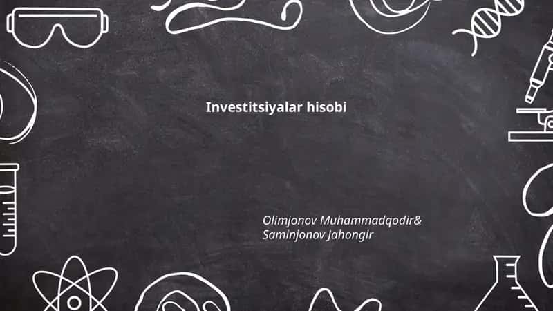 Investitsiyalar hisobi