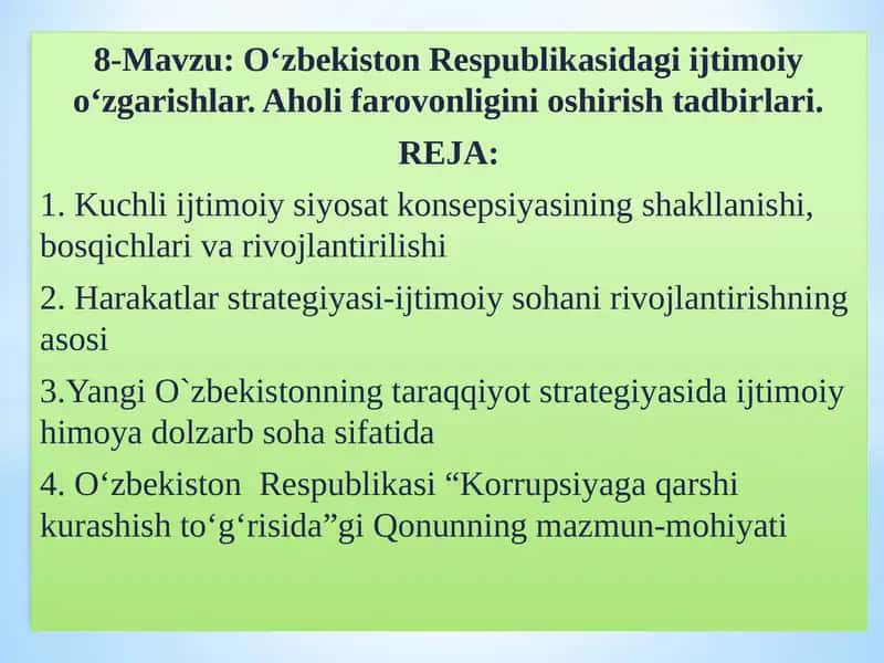 Korrupsiyaga qarshi kurash