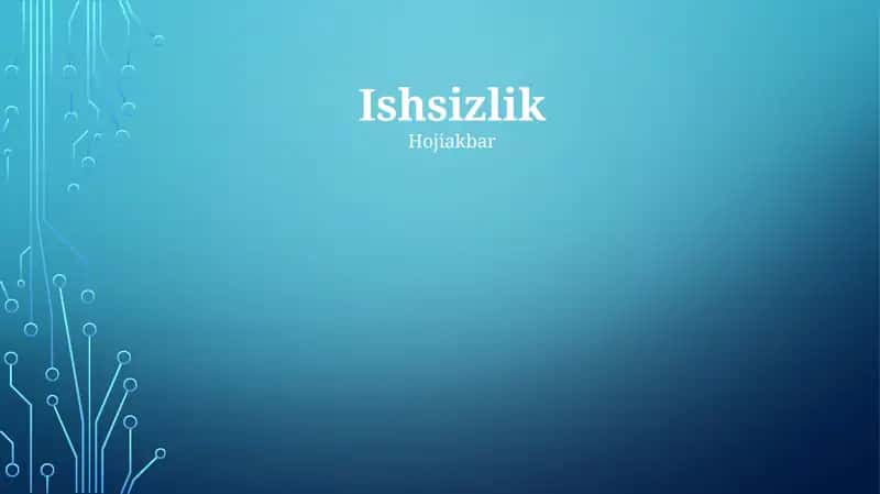 Ishsizlik