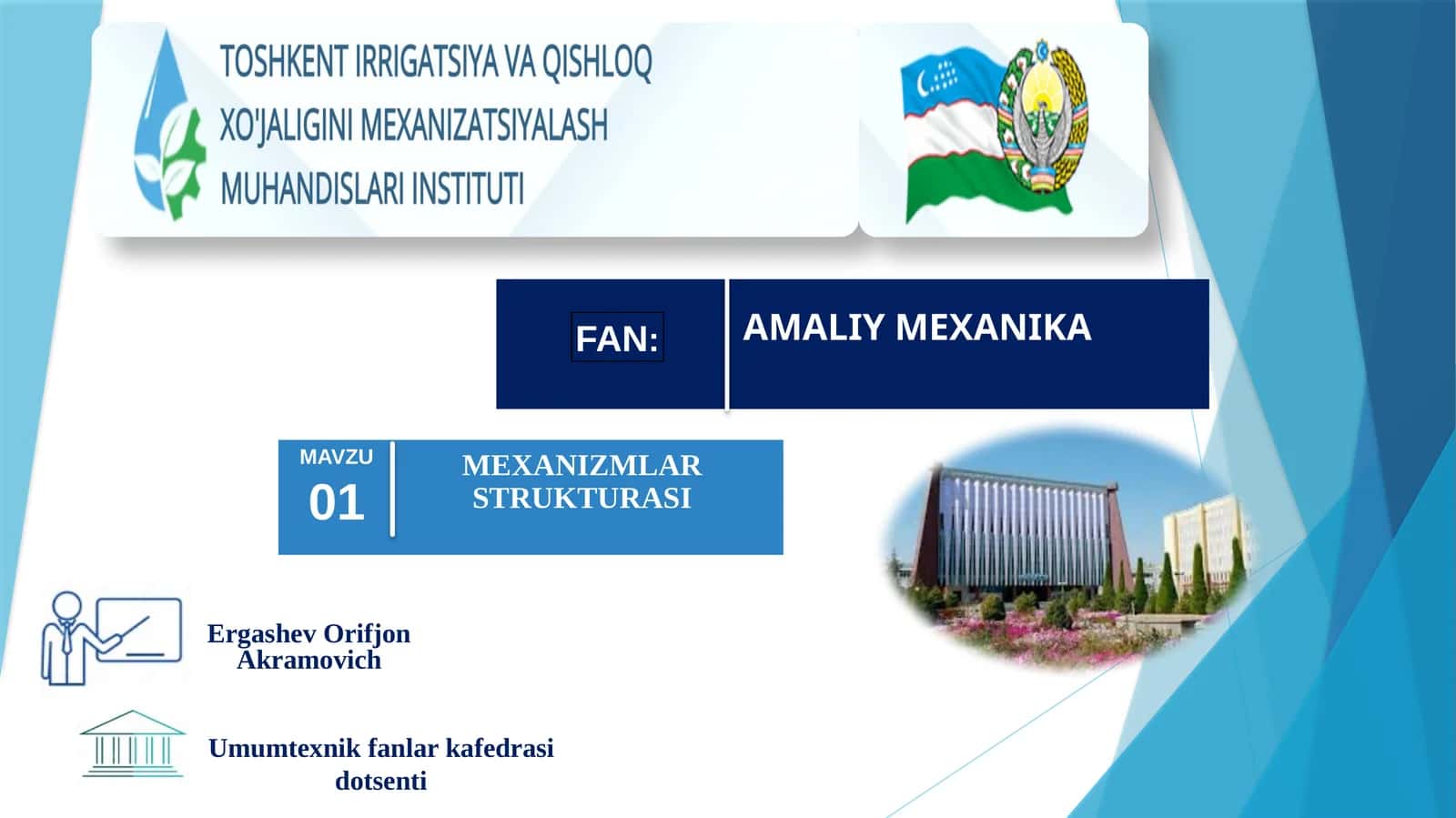 MEXANIZMLAR STRUKTURASI