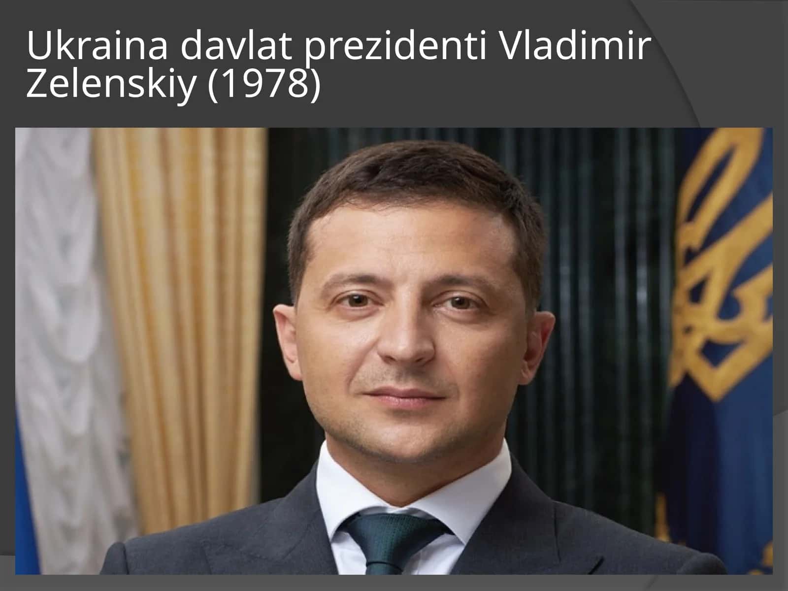 Ukraina davlat prezidenti Vladimir Zelenskiy