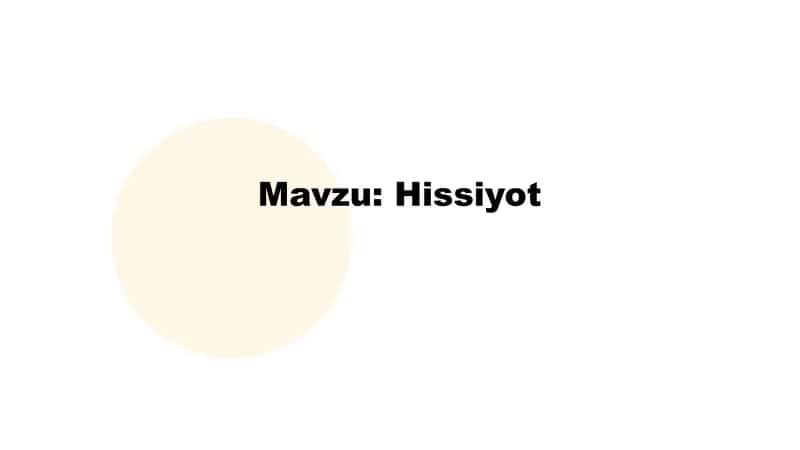 Hissiyot