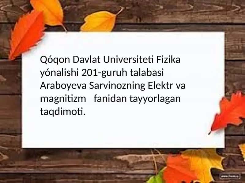 Dielektriklar haqida umumiy tushuncha