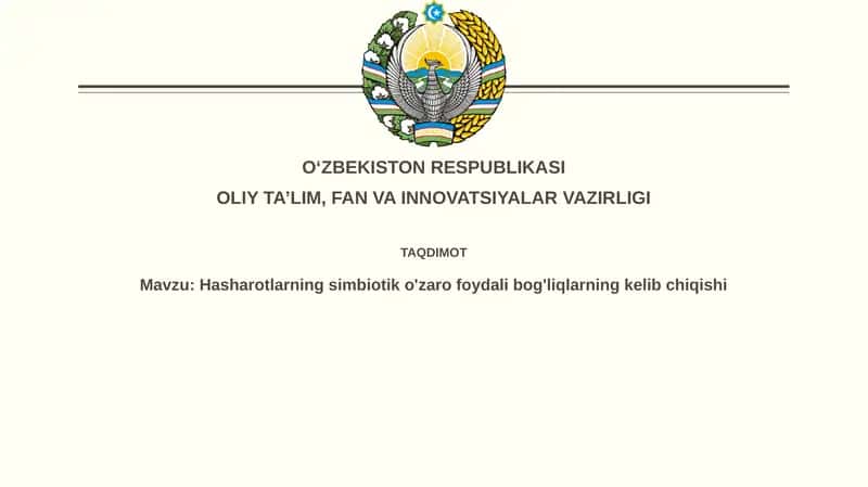Simbiozning ta'riflari va turlari