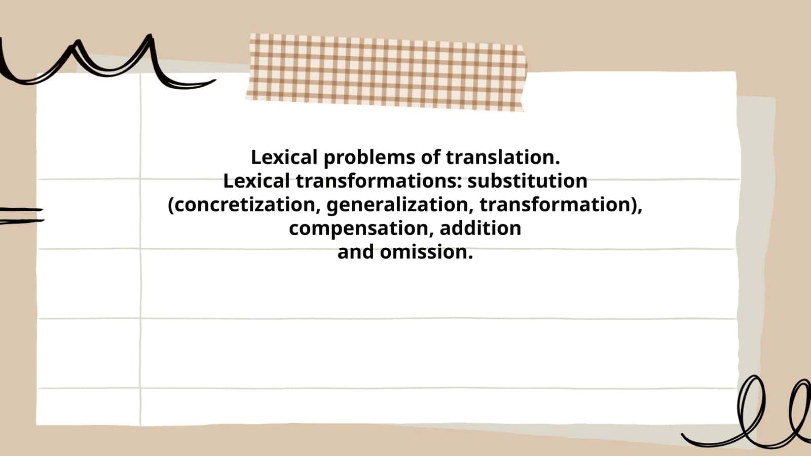 Concretization in Lexical Translation