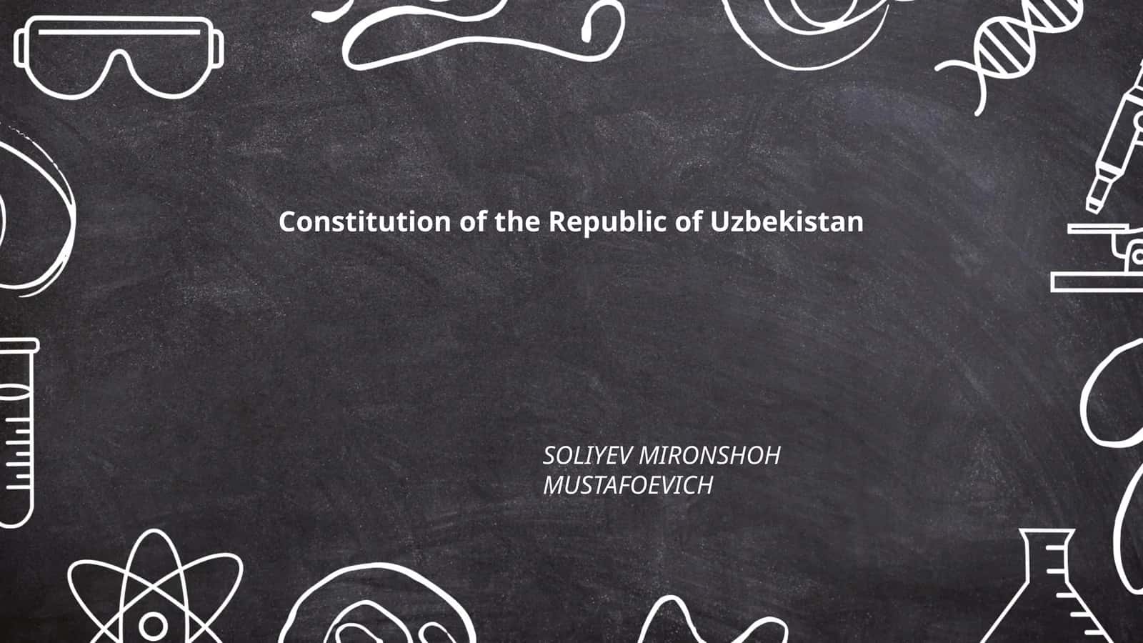 Constitution of the Republic of Uzbekistan