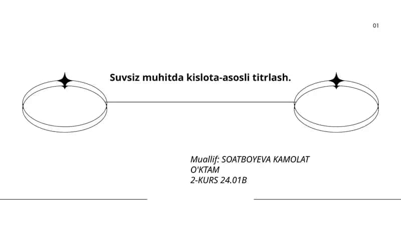 Suvsiz muhitda kislota-asosli titrlash