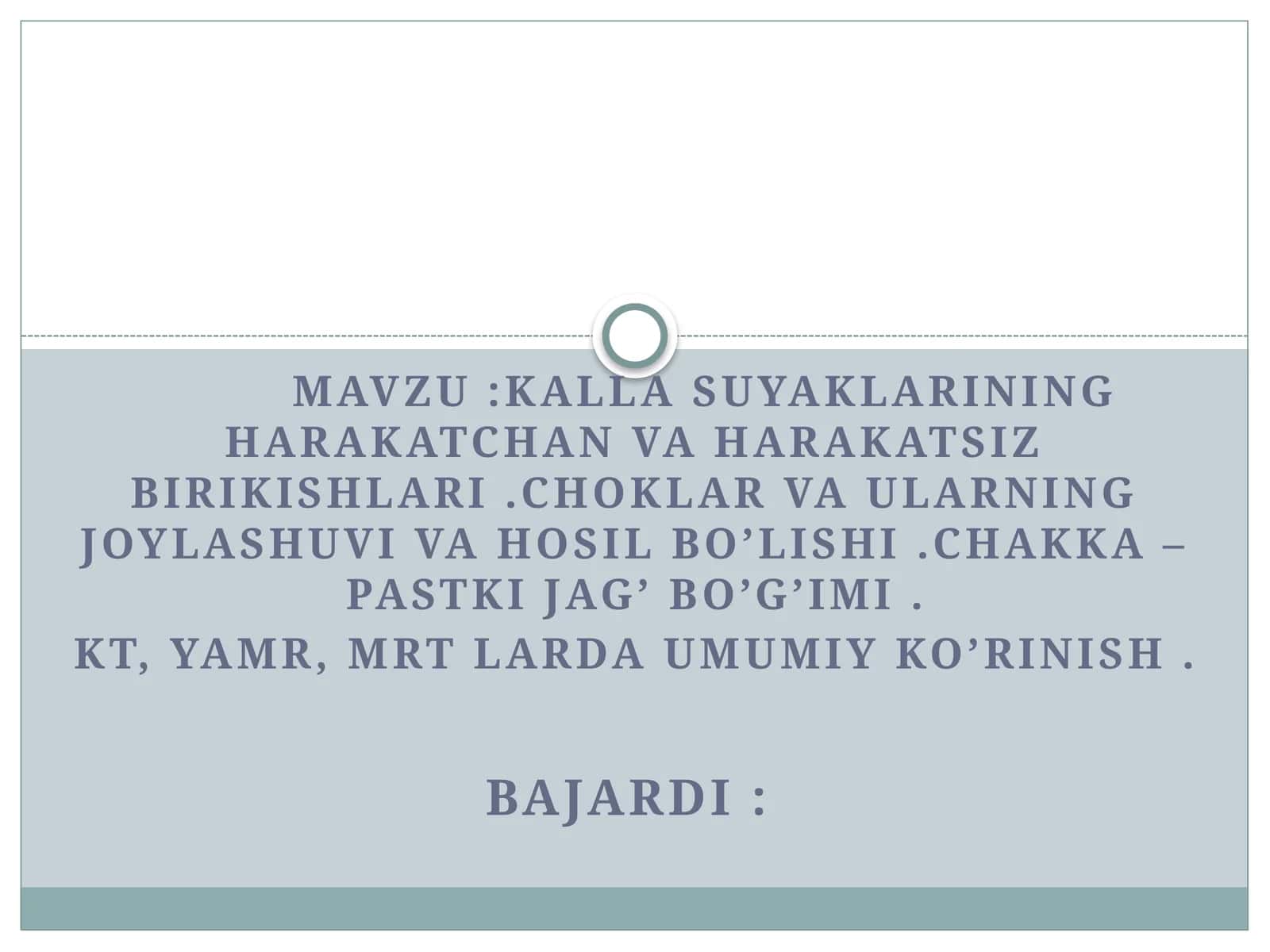 Kallasuyaklarining harakatchan vaharakatsiz birikishlari