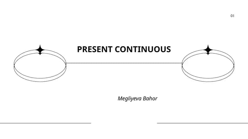 Hozirgi davomli zamon (Present Continuous)