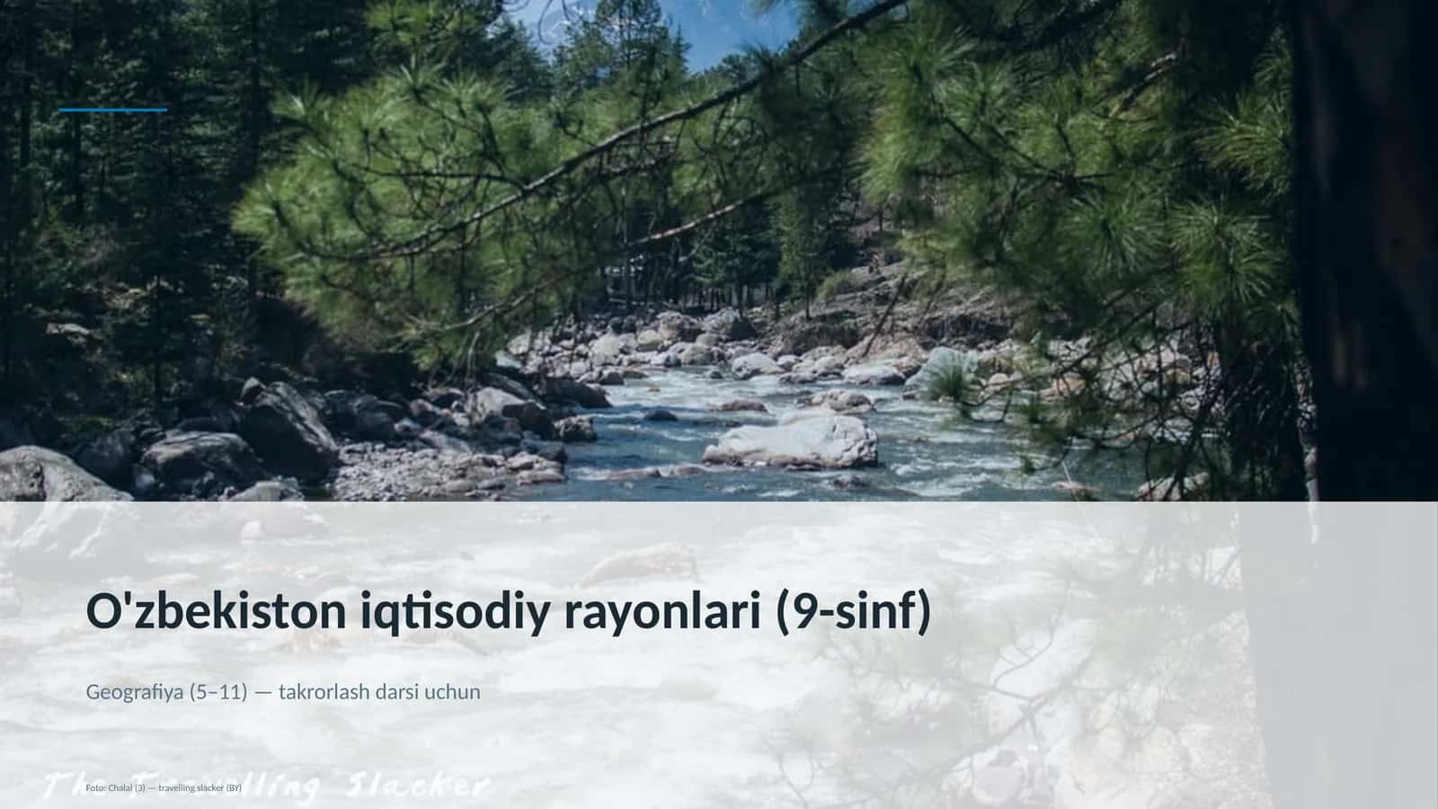 O'zbekiston iqtisodiy rayonlari (9-sinf)
