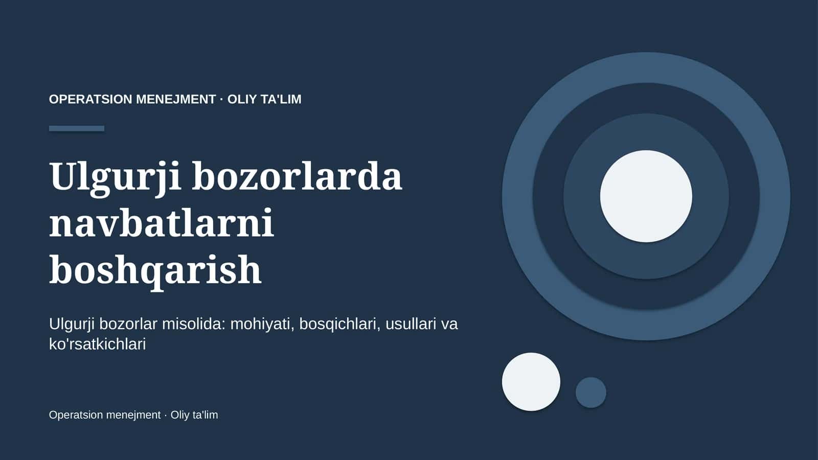 ulgurji bozorlarda navbatlarni boshqarish 3205