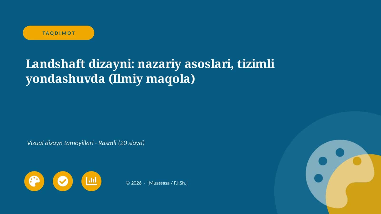 Landshaft dizayni: nazariy asoslari, tizimli yondashuvda