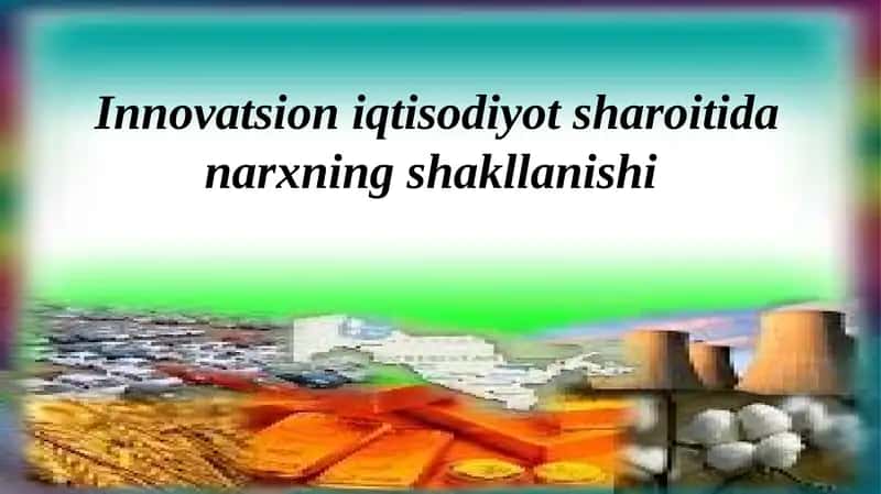 Narxning shakllanishi