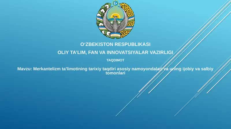 Merkantelizm ta'limotining tarixiy taqdiri