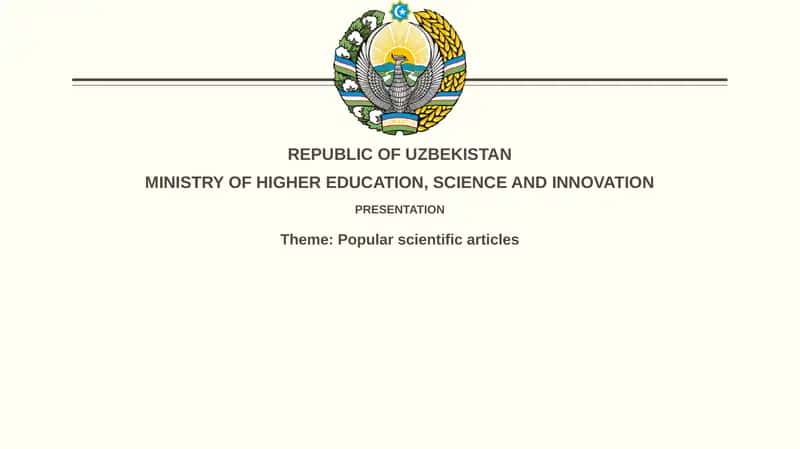 Popular scientific articles