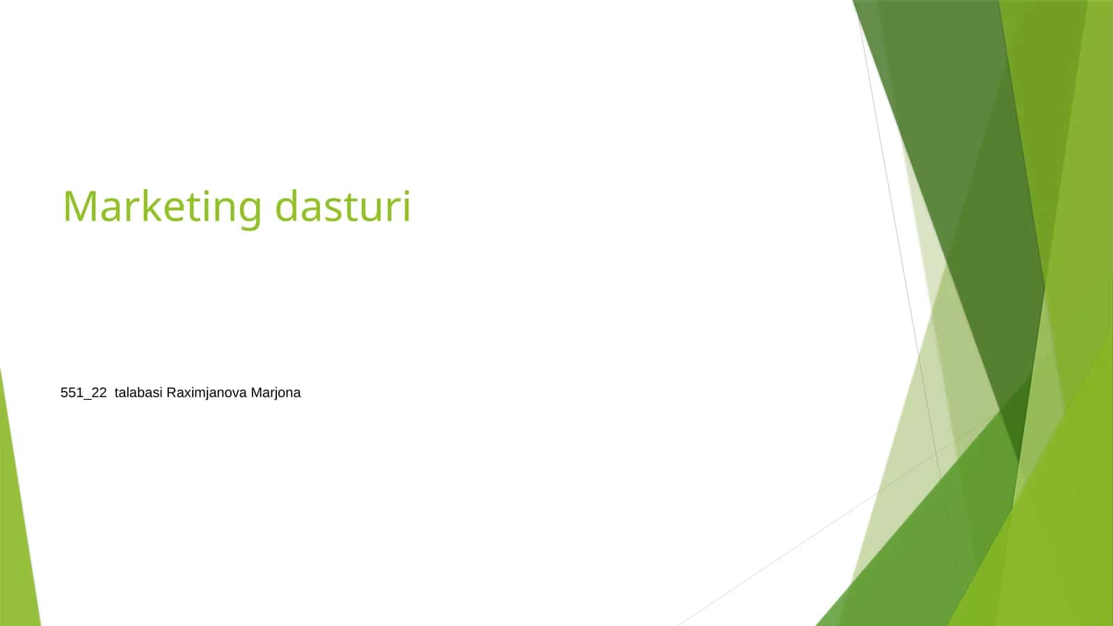 Marketing dasturi