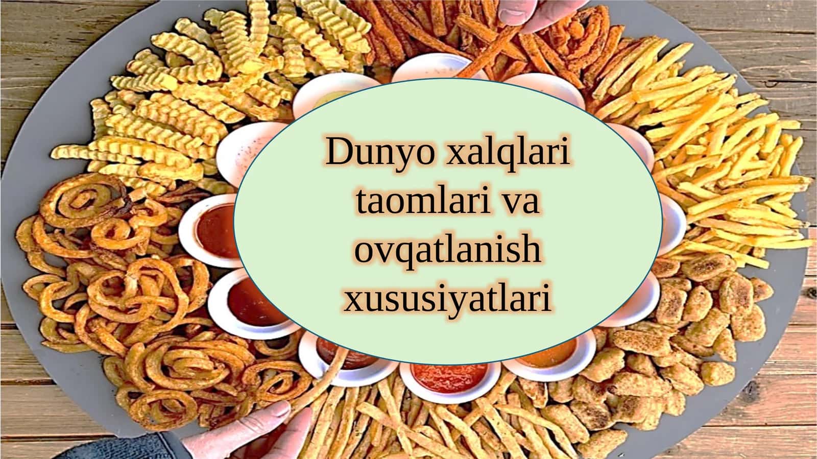 Dunyo xalqlari taomlari va ovqatlanish xususiyatlari