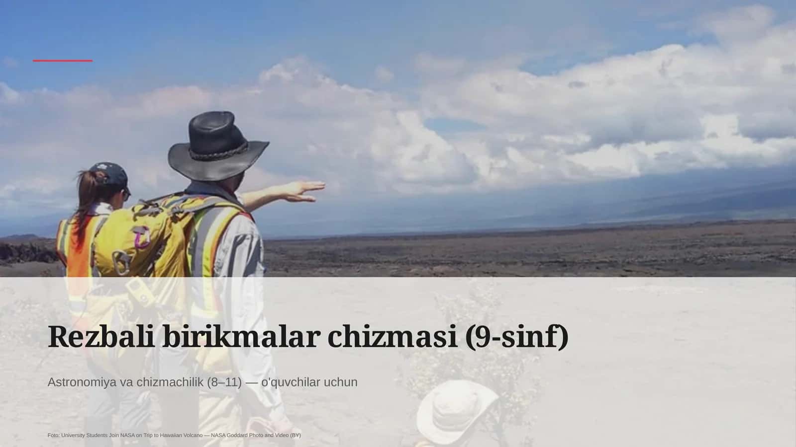 Rezbali birikmalar chizmasi (9-sinf)