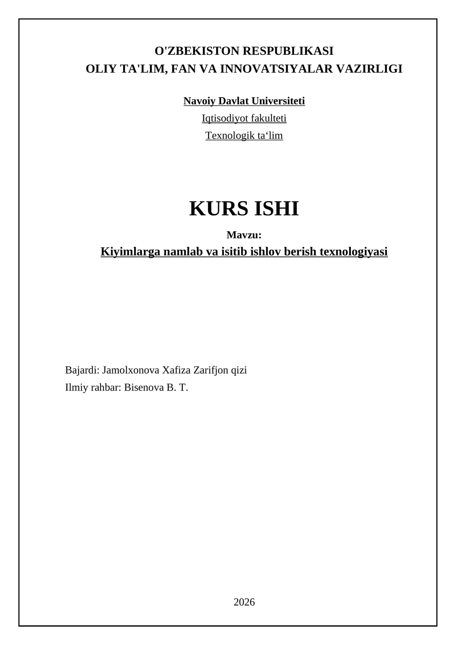 Kiyimlarga namlab va isitib ishlov berish texnologiyasi